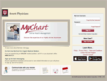 Tablet Screenshot of mychart.iuhealth.org